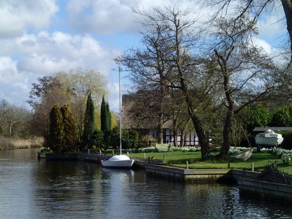 Broads waterways in East Anglia