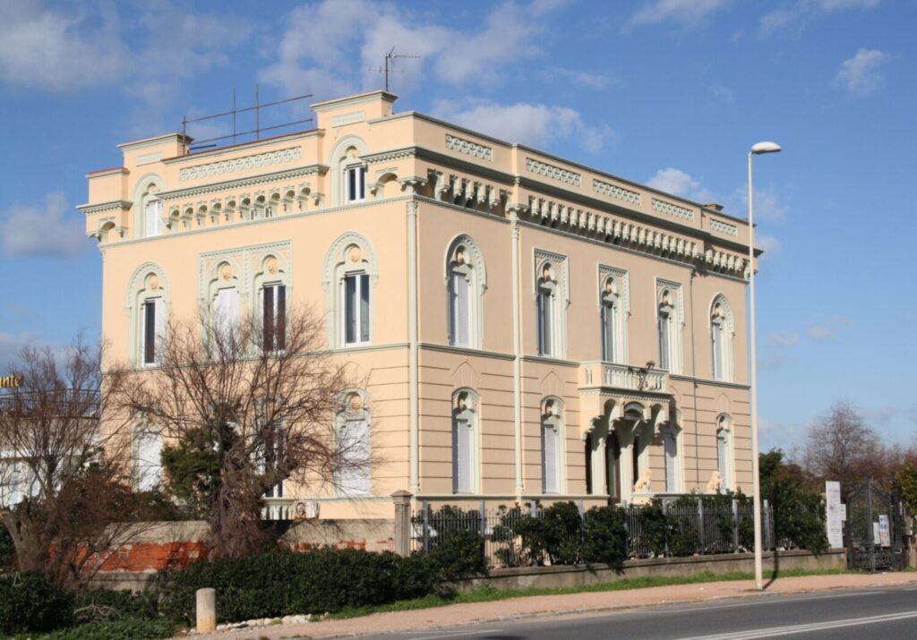 Villa Chayes, a Liberty-style villa along Livorno’s seafront, reflecting the city’s architectural heritage
