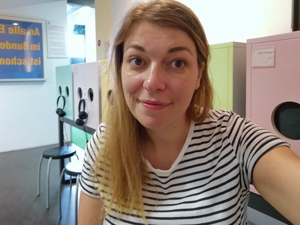 Paola Bertoni at the Three Countries Museum in Lörrach, Germany