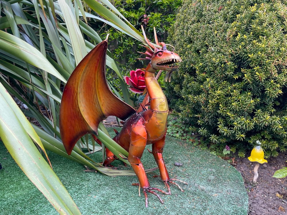 A Merrivalia Mythical Fantasy Land Dragon from Merrivale Model Village in Great Yarmouth