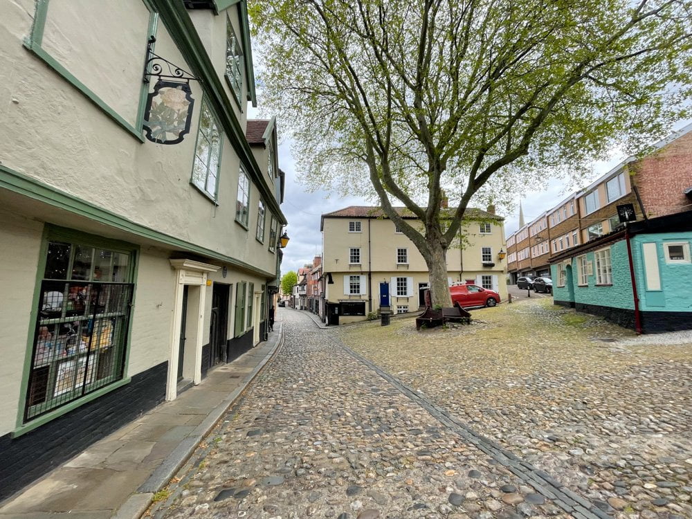 Elm Hill Street in Norwich