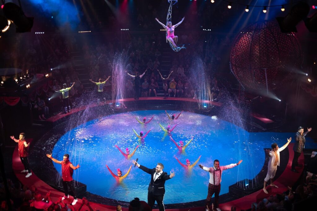 The water stage at the Hippodrome Circus theatre in Great Yarmouth