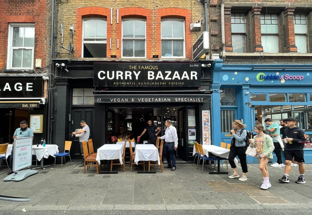 Curry Bazaar in Brick Lane, London