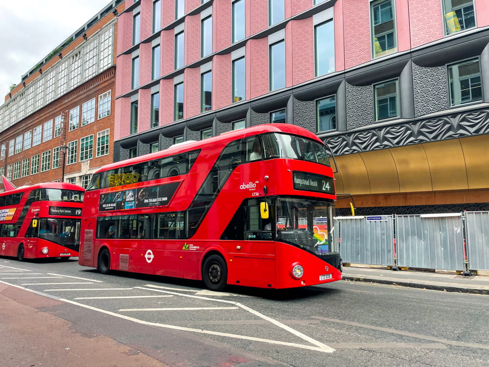Double-decker bus in London