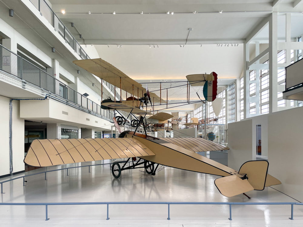 Biplanes at the Air and Space Museum in Paris