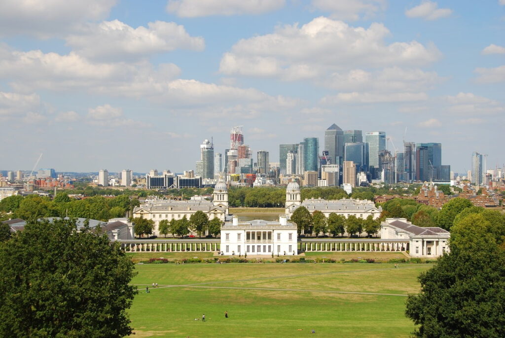 Panoramic view of London from Greenwich Park, photo Roberto Bellasio