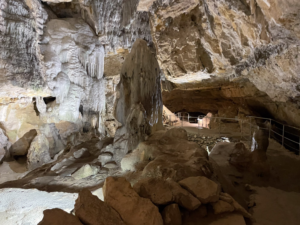 Stalactites in the Caves of La Balme