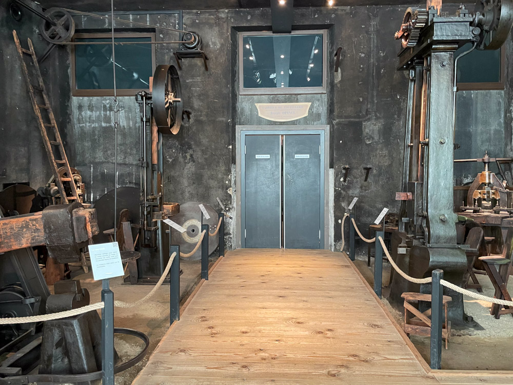 Reconstruction of the first factory at the Opinel Museum in Saint-Jean-de-Maurienne