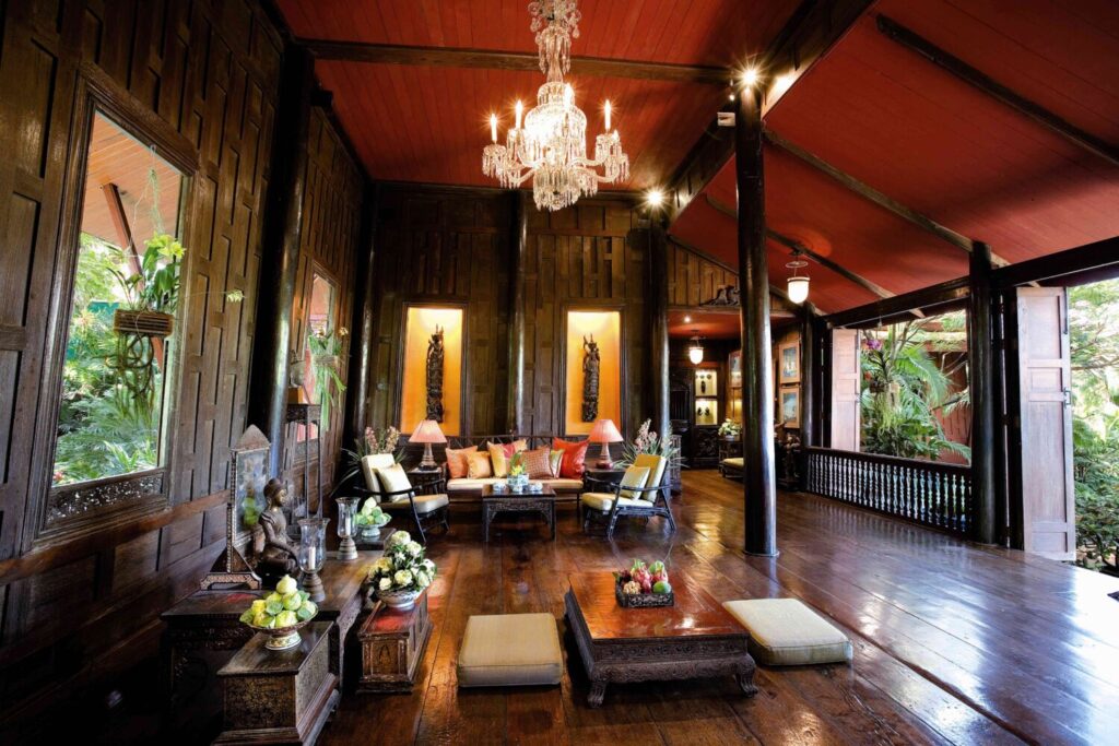 Interior of the Jim Thompson's House museum in Bangkok