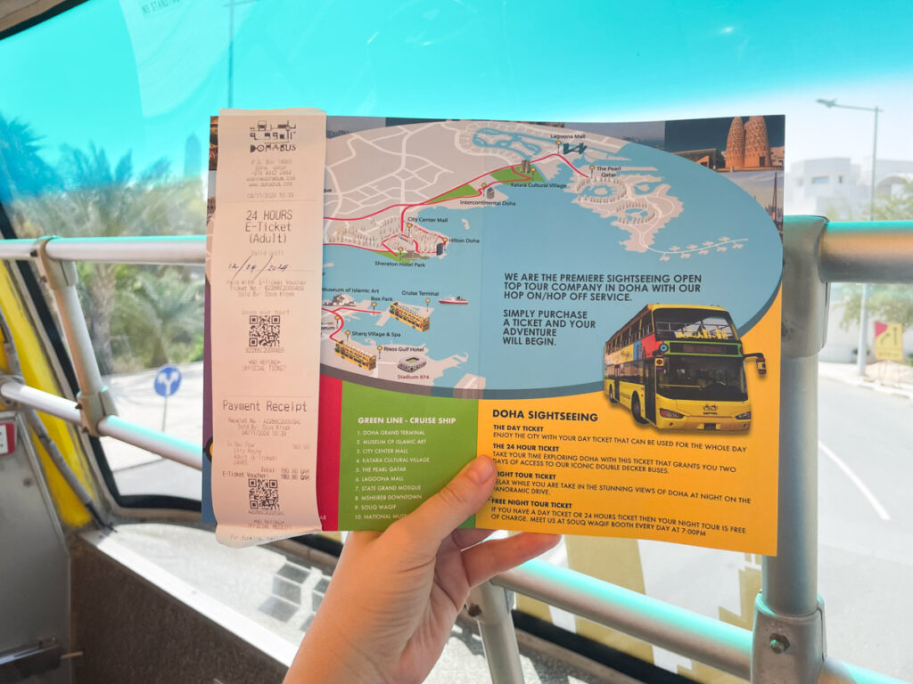Doha Bus ticket and route map