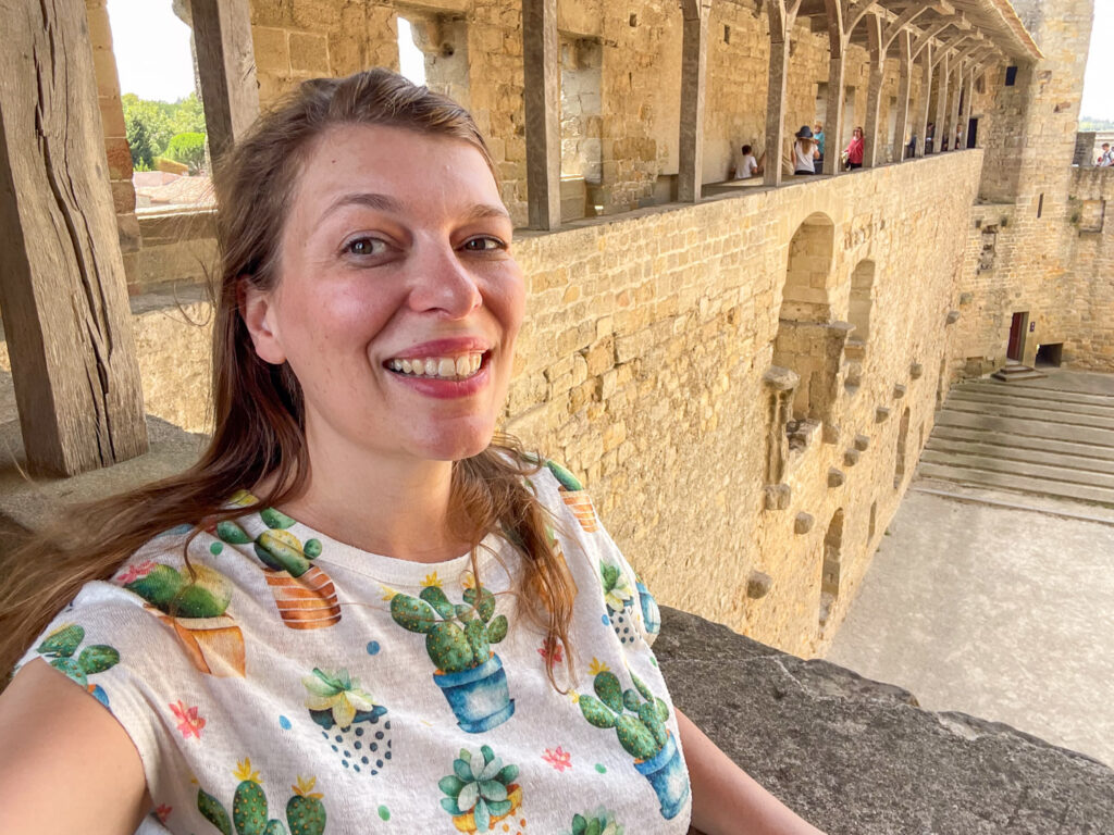 Paola Bertoni in Carcassonne, France