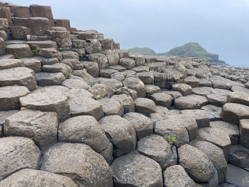 Detail of the basalt rocks at the Giant's Causeway