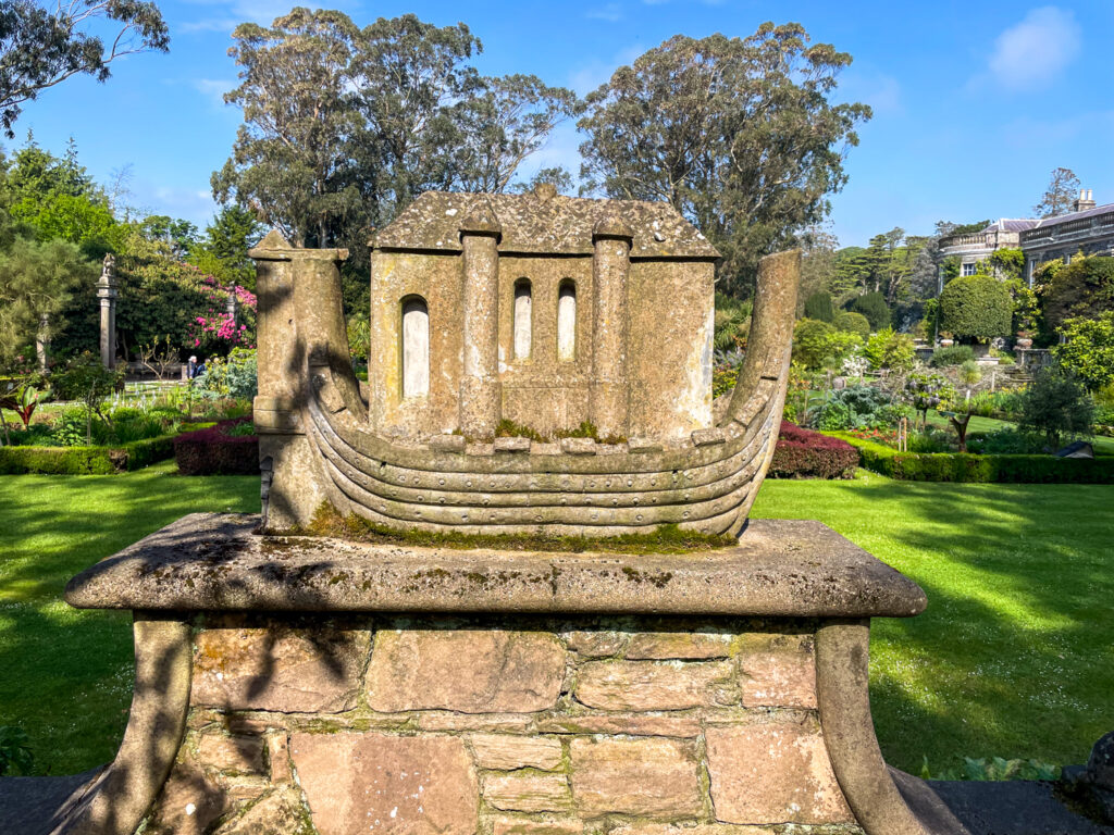 Sculpture of The Ark in the Dodo Terrace in Mount Stewart Garden, Northern Ireland