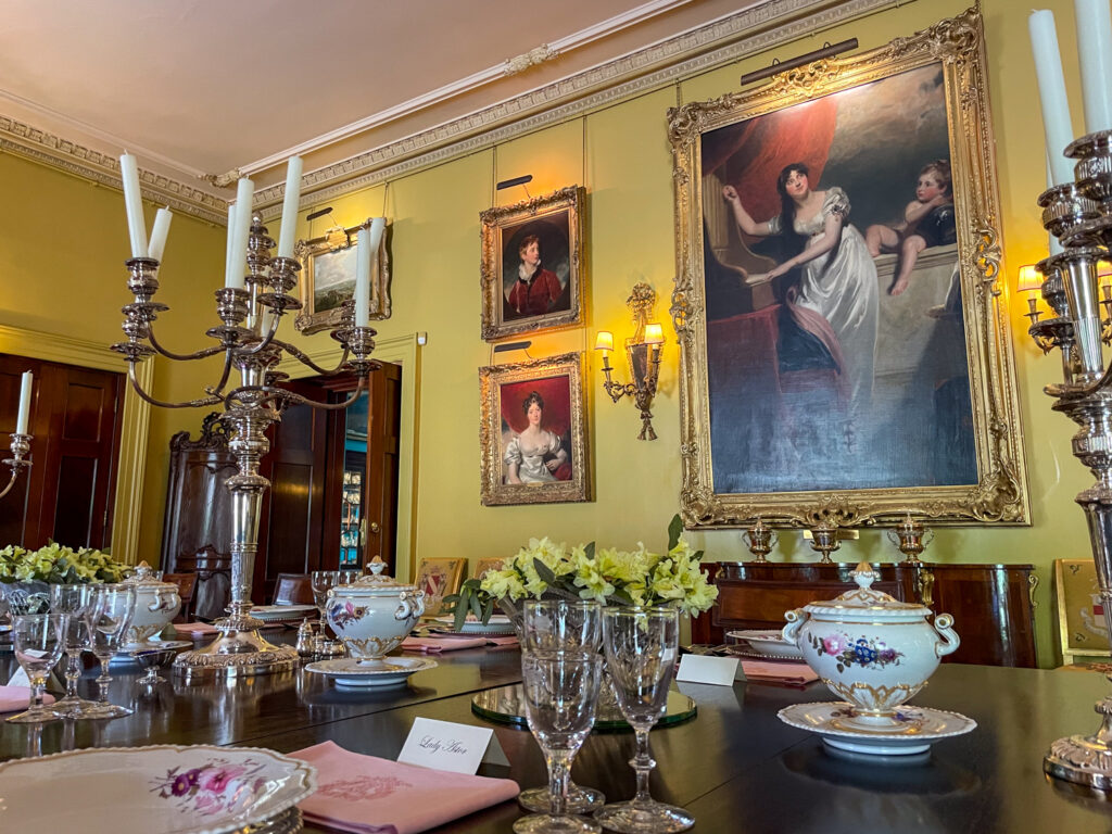 Detail of the Dining Room at Mount Stewart House