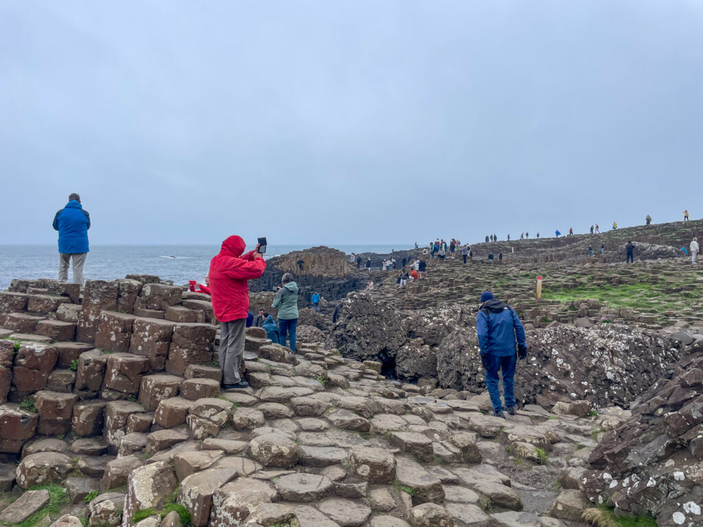 Tourists at the Giant's Causeway - This day wasn't particularly crowded