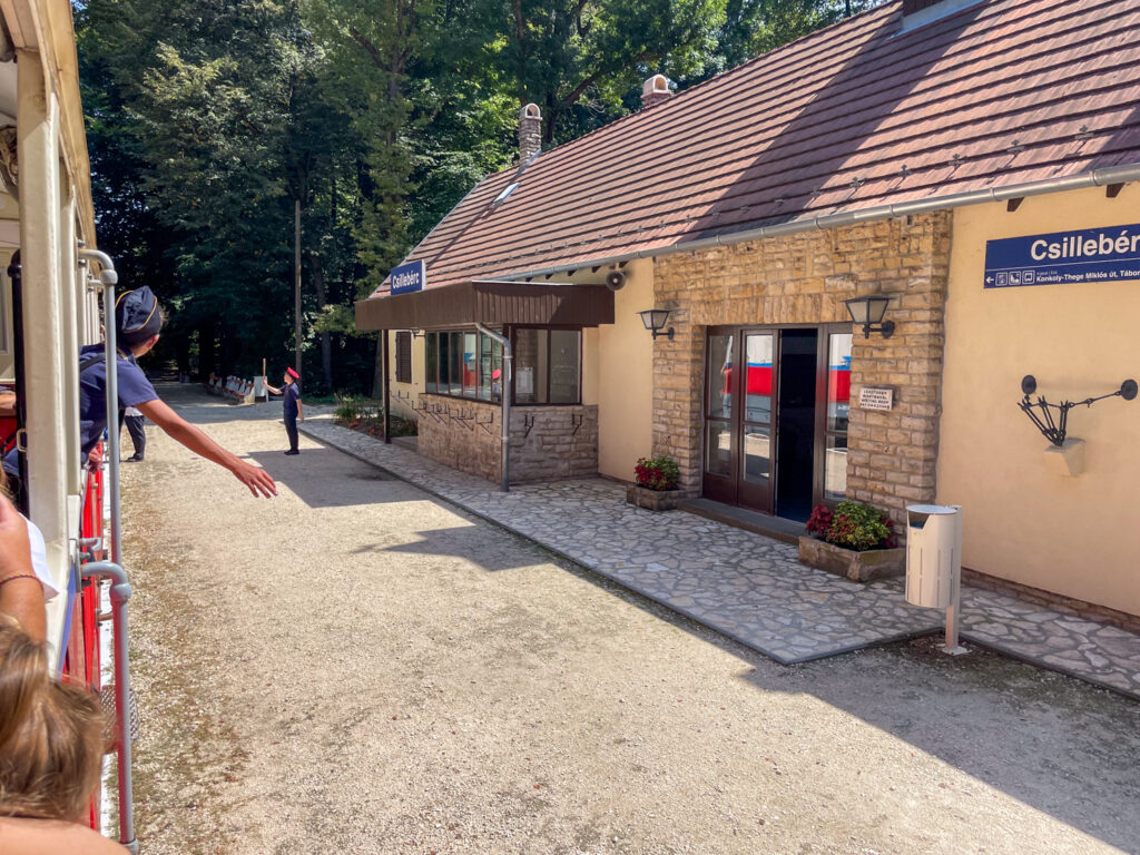 Csillebérc station on the Budapest Children's Railway