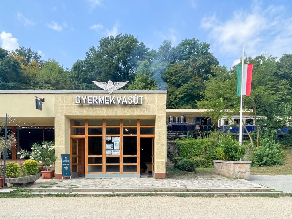 Hűvösvölgy station on the Budapest Children's Railway