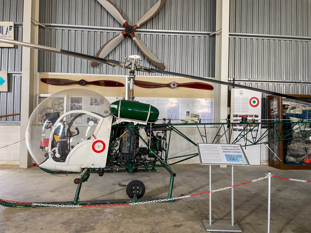 Agusta-Bell 47 Helicopter at the Malta Aviation Museum