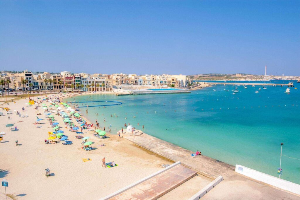 Birżebbuġa beach in Malta