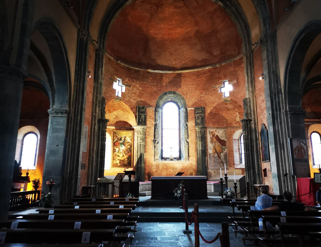 Church inside the Sacra di San Michele