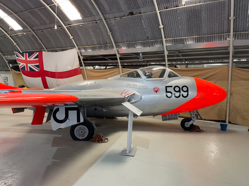 De Havilland Vampire at the Malta Aviation Museum