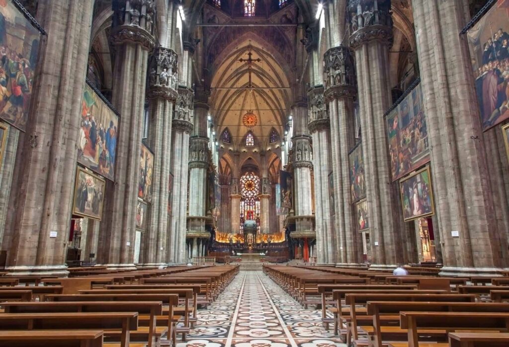 Interior of the Duomo of Milan