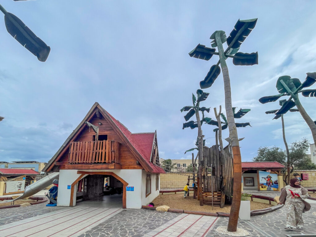 Outdoor playground at Playmobil FunPark Malta