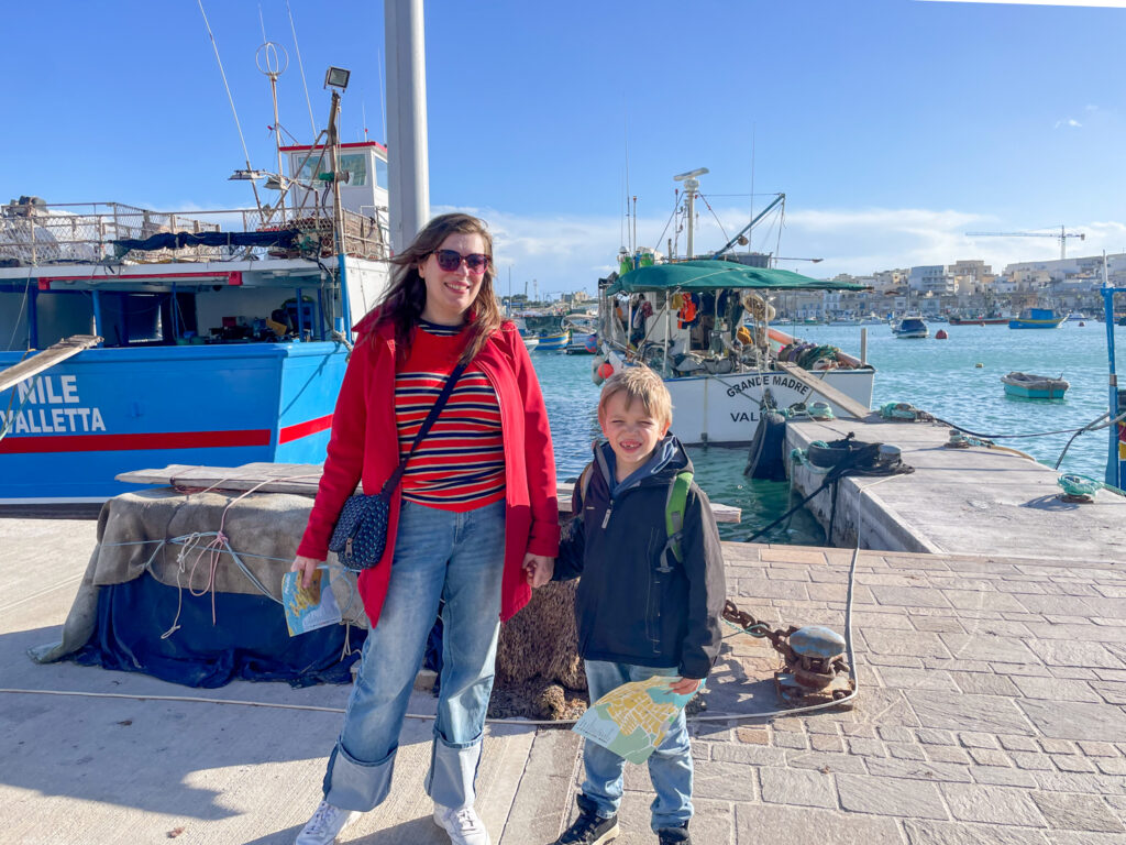 Paola and Ben Bertoni in Marsaxlokk, Malta