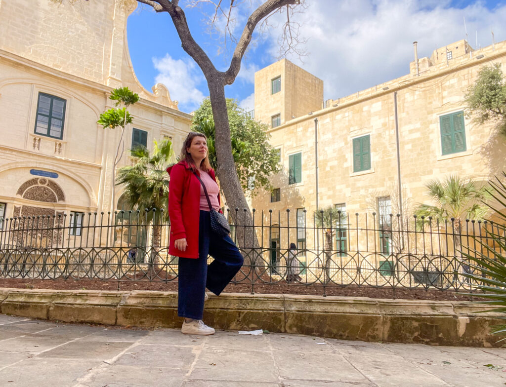 Paola Bertoni at the Grand Master’s Palace in Valletta, Malta