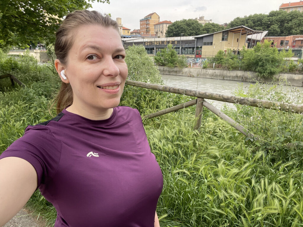 Paola Bertoni running in Turin