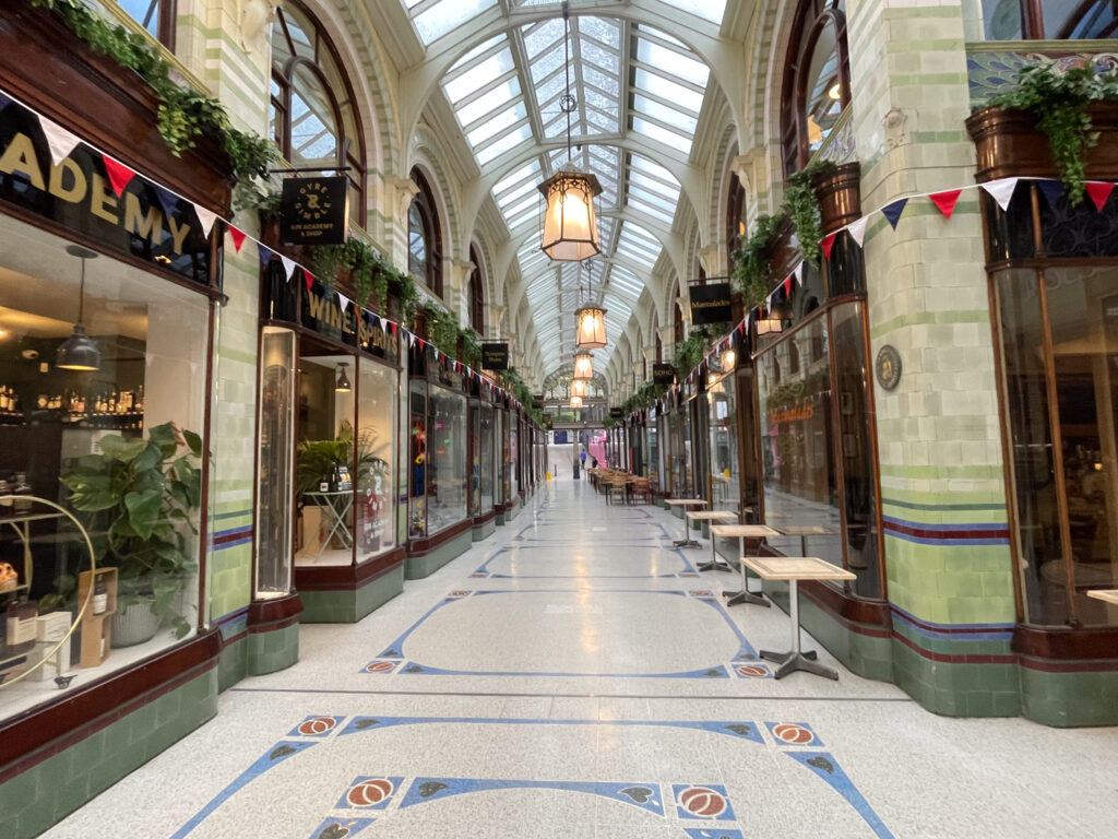 Interior of the Royal Archade in Norwich