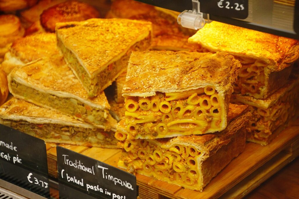 Maltese baked pasta timpana