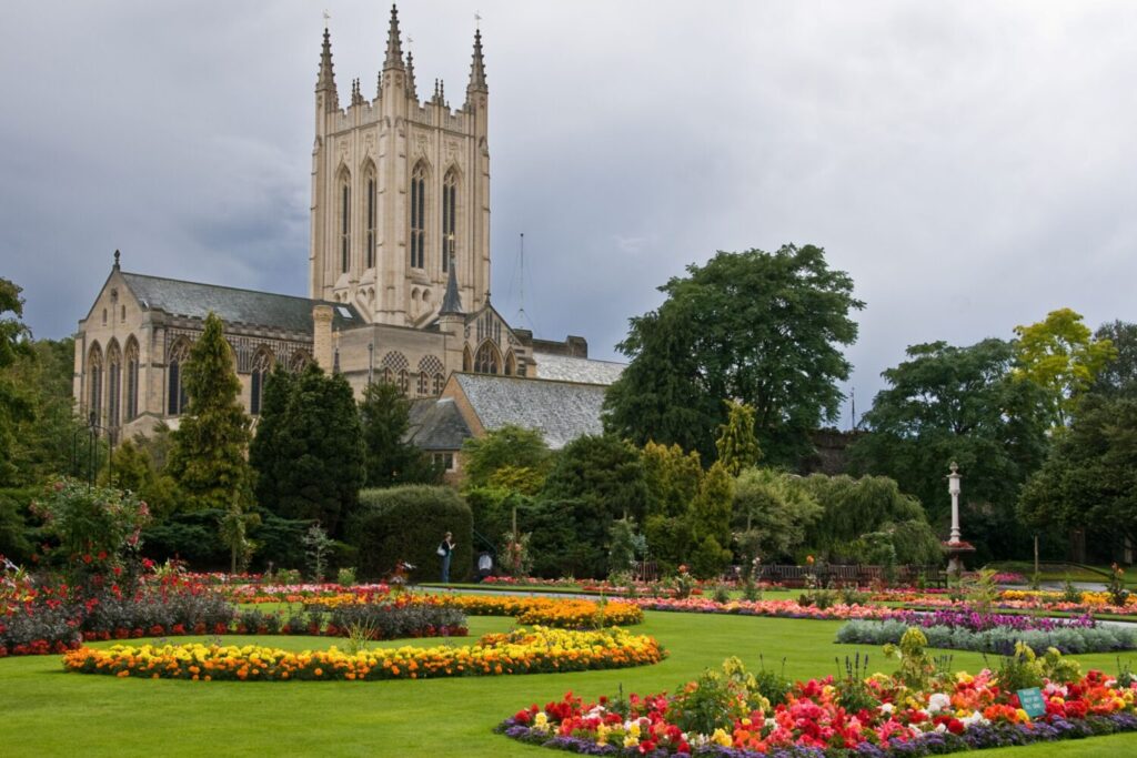 Bury St Edmunds Cathedral in the county of Suffolk
