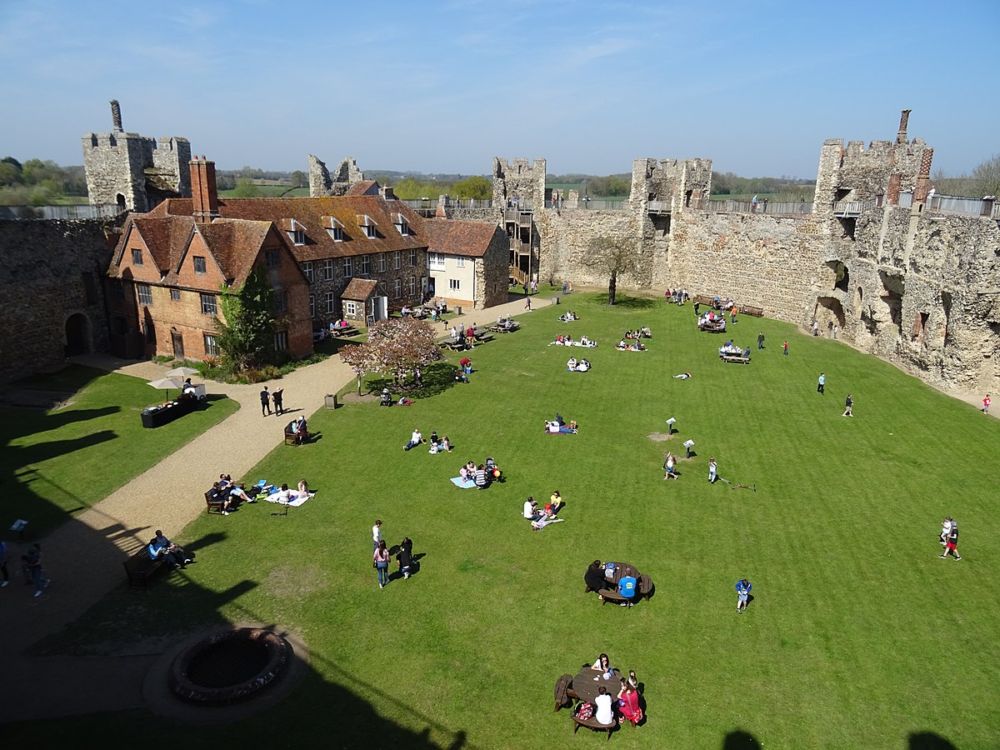 Lawn and Workhouse within the walls of Framlingham Castle