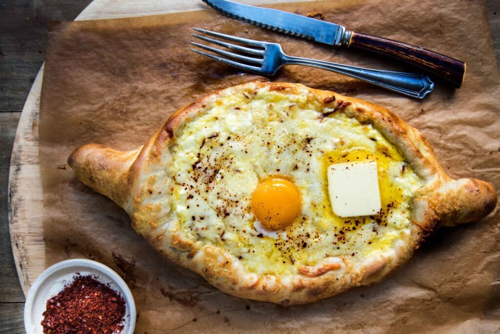 Adjarian khachapuri