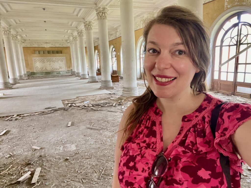 Paola Bertoni at the Sanatorium Imereti in Tskaltubo
