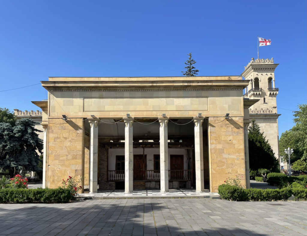 Stalin's childhood home incorporated into a monumental building in Gori, Georgia