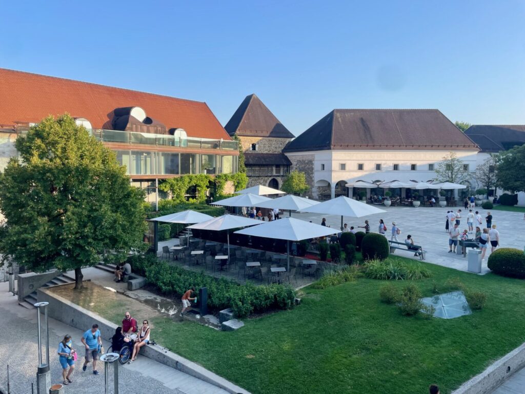 Former parade ground inside Ljubljana Castle