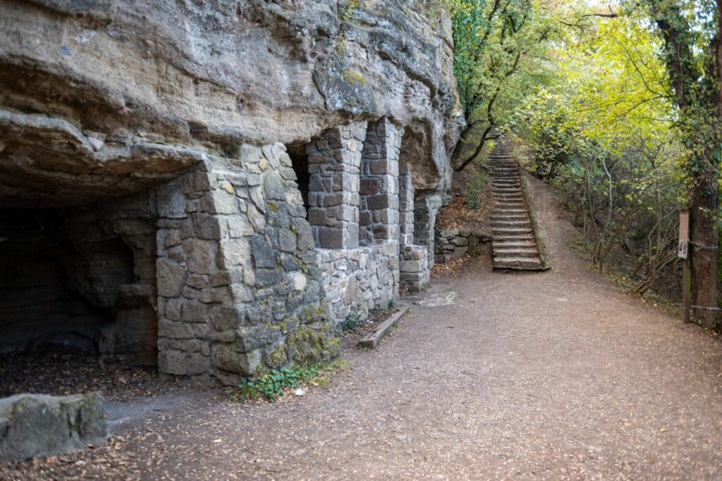 Barátlakások, rock hermitages of the monks in Tihany, Hungary