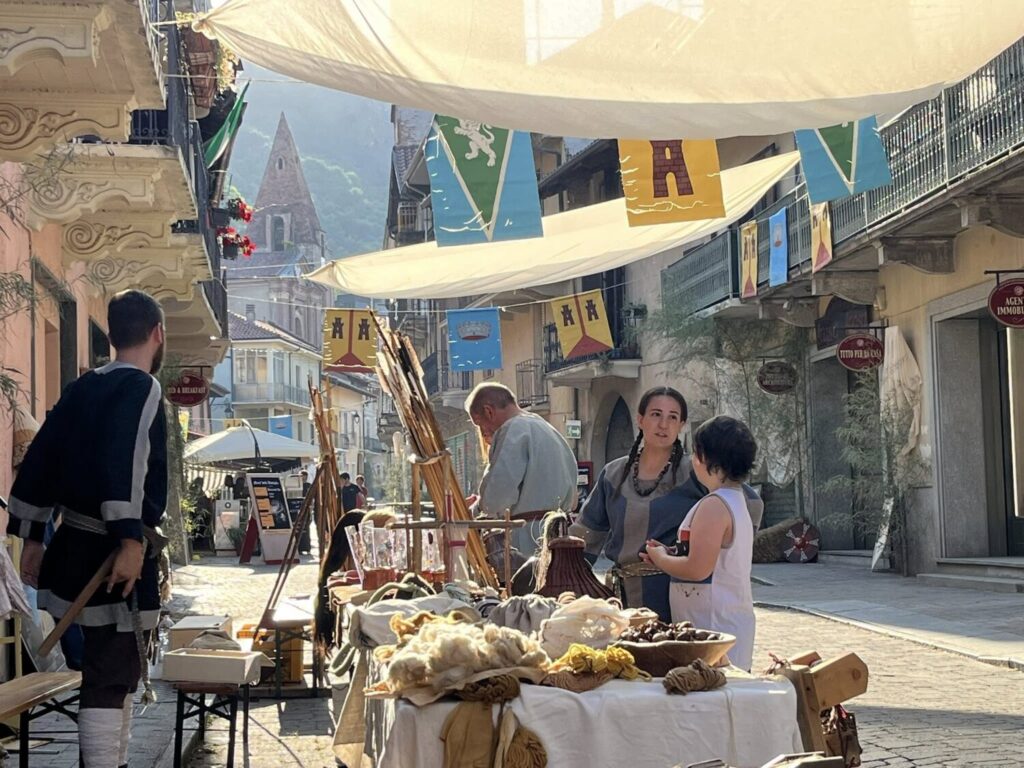 Historical reenactment of the Battle of the Chiuse in Sant'Ambrogio di Torino