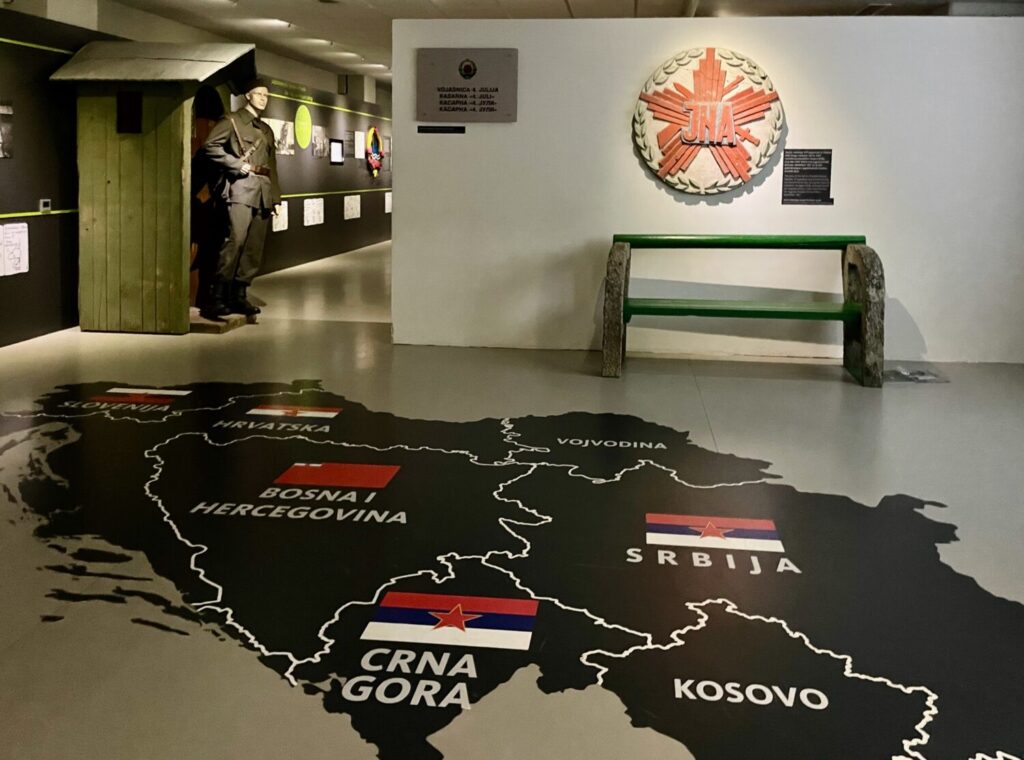 Exhibition on Slovenia's independence at the Park of Military History Pivka
