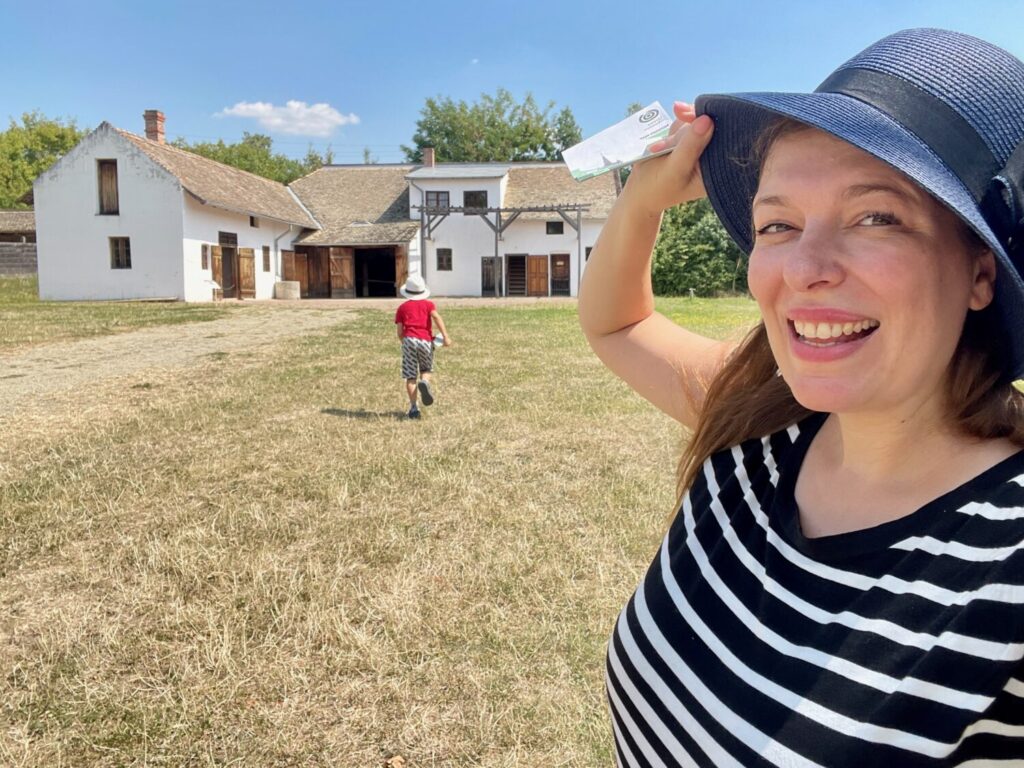 Paola and Ben Bertoni at the Skanzen ethnographic village in Szentendre, Hungary