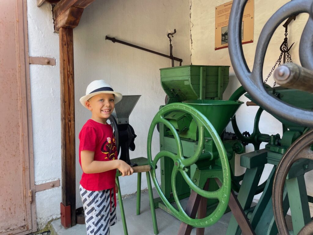 Ben Bertoni at the Agricultural Machinery Museum in Mezőkövesd, Hungary