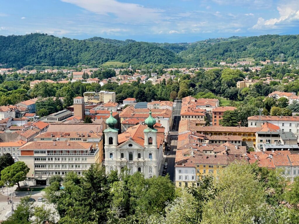Gorizia, Italy, seen from Borgo Castello