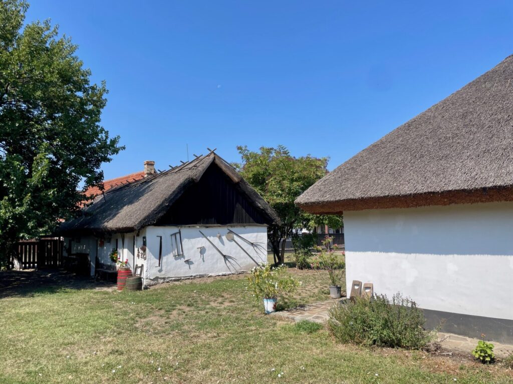 Traditional houses in the Hadas district of Mezőkövesd, Hungary