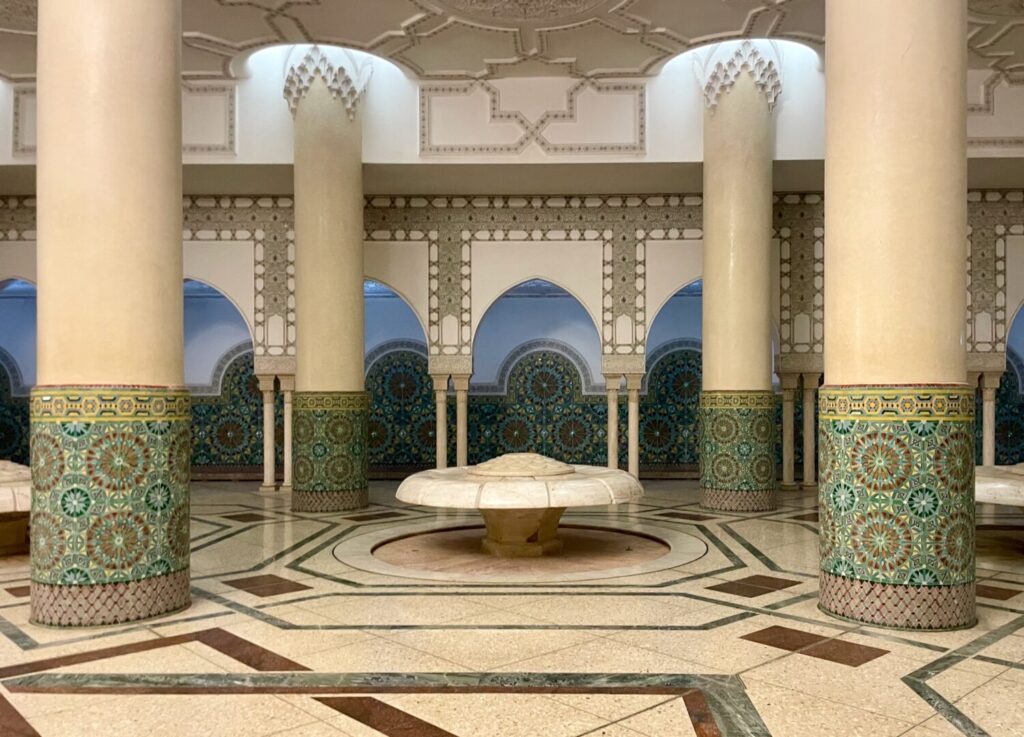Ablution Hall inside the Hassan II Mosque in Casablanca