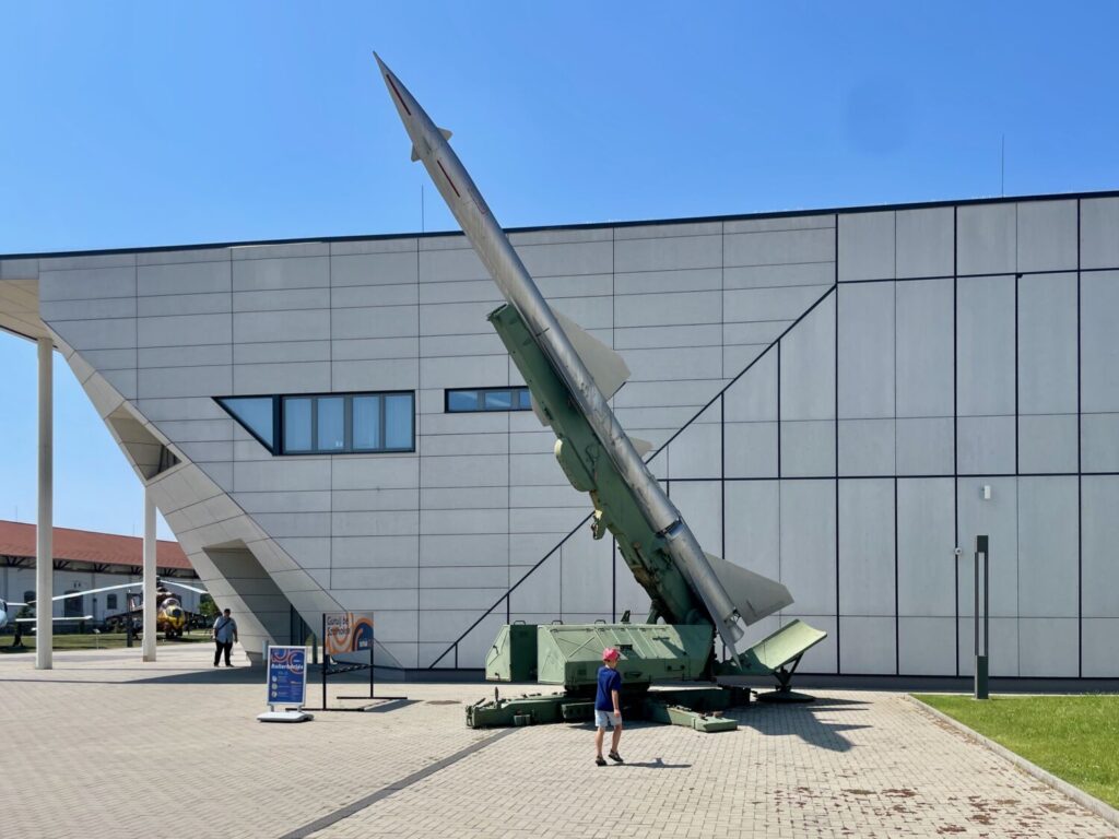 Air defence missile system on display at the Szolnok Aviation Museum, Hungary