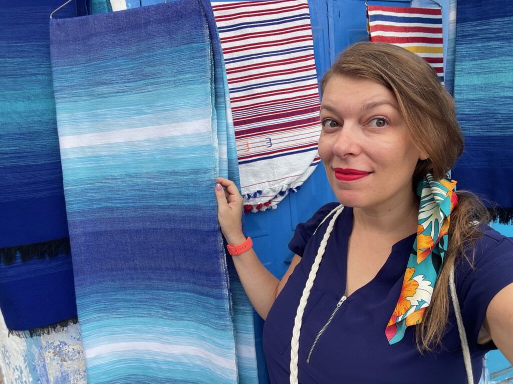 Paola Bertoni in Chefchaouen, Morocco