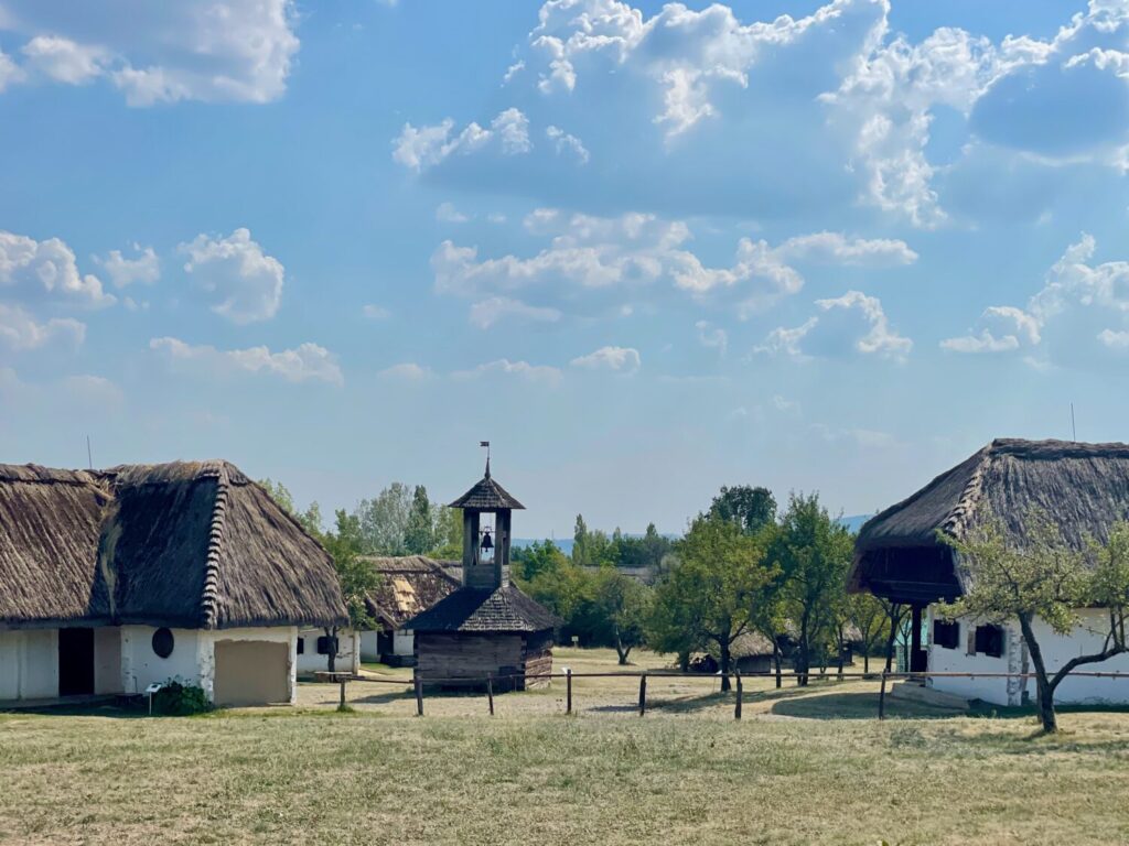 Reconstructed rural village in the Hungarian Ethnographic Open Air Museum in Szentendre, Hungary