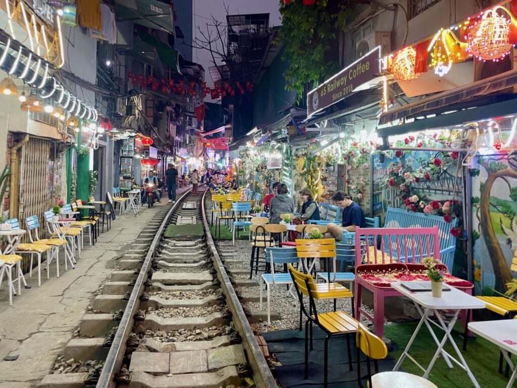 Train Street in Hanoi, Vietnam